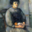 Young Girl with a Doll Art Print 1902 Painting by Paul Cezanne (6 Sizes)