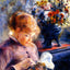 Young Woman Sewing 1879 Painting by Pierre-Auguste Renoir Art Print (6 Sizes)