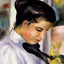 Young Woman in Profile 1897 by Pierre-Auguste Renoir Fine Art Print (6 Sizes)