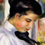 Young Woman in Profile 1897 by Pierre-Auguste Renoir Fine Art Print (6 Sizes)