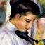 Young Woman in Profile 1897 by Pierre-Auguste Renoir Fine Art Print (6 Sizes)
