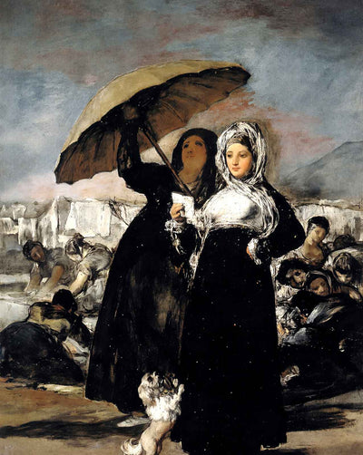 Young Woman with a Letter painting by Francisco Goya (1819)