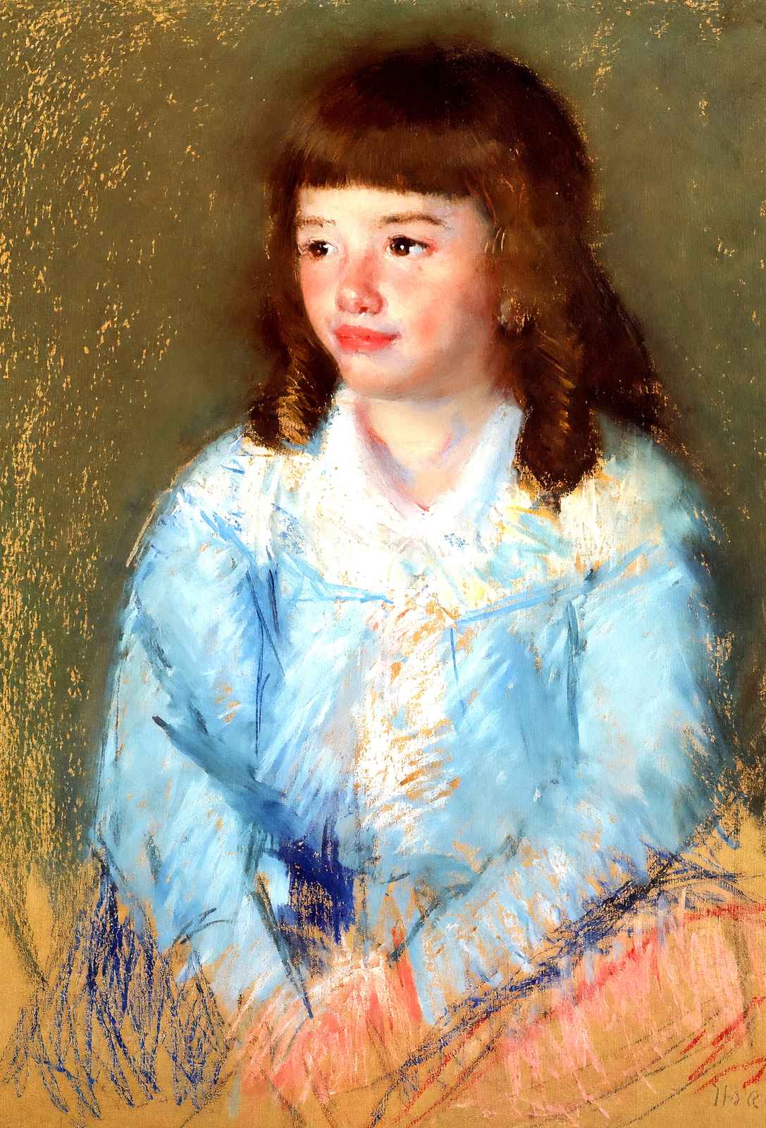 Young Boy in Blue Fine Art Print 1906 Painting by Mary Cassatt (6 Sizes)