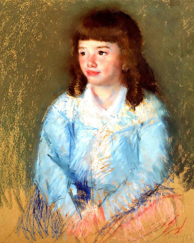 Young Boy in Blue art print by Mary Cassatt (1906)