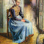 Young Flemish Maid Painting by Camille Pissarro Art Print (6 Sizes)