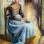 Young Flemish Maid Painting by Camille Pissarro Art Print (6 Sizes)
