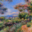 Young Woman in a Landscape, Cagnes 1905 by Renoir Art Print (6 Sizes)