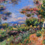 Young Woman in a Landscape, Cagnes 1905 by Renoir Art Print (6 Sizes)