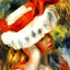 Young Girl with a Hat 1895 by Pierre-Auguste Renoir Fine Art Print (6 Sizes)