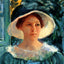 Young Woman in Green Outdoors in the Sun 1914 by Cassatt Art Print (6 Sizes)