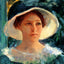Young Woman in Green Outdoors in the Sun 1914 by Cassatt Art Print (6 Sizes)