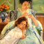 Young Mother Sewing 1900 Painting by Mary Cassatt Art Print (6 Sizes)