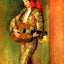 Young Guitarist Standing 1897 by Pierre-Auguste Renoir Fine Art Print (6 Sizes)