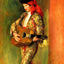 Young Guitarist Standing 1897 by Pierre-Auguste Renoir Fine Art Print (6 Sizes)