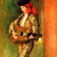 Young Guitarist Standing fine art print by Pierre-Auguste Renoir (1897)