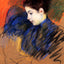 Young Woman Reflecting Art Print 1894 Painting by Mary Cassatt (6 Sizes)