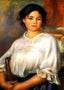 Young Woman Seated 1909 Painting by Pierre-Auguste Renoir Art Print (6 Sizes)