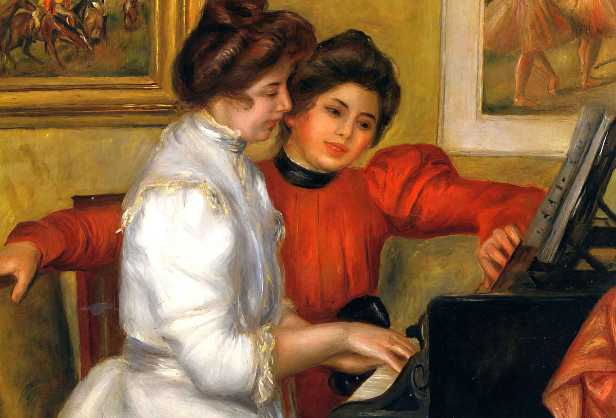 Young Girls at the Piano 1892 by Pierre-Auguste Renoir Art Print (6 Sizes)