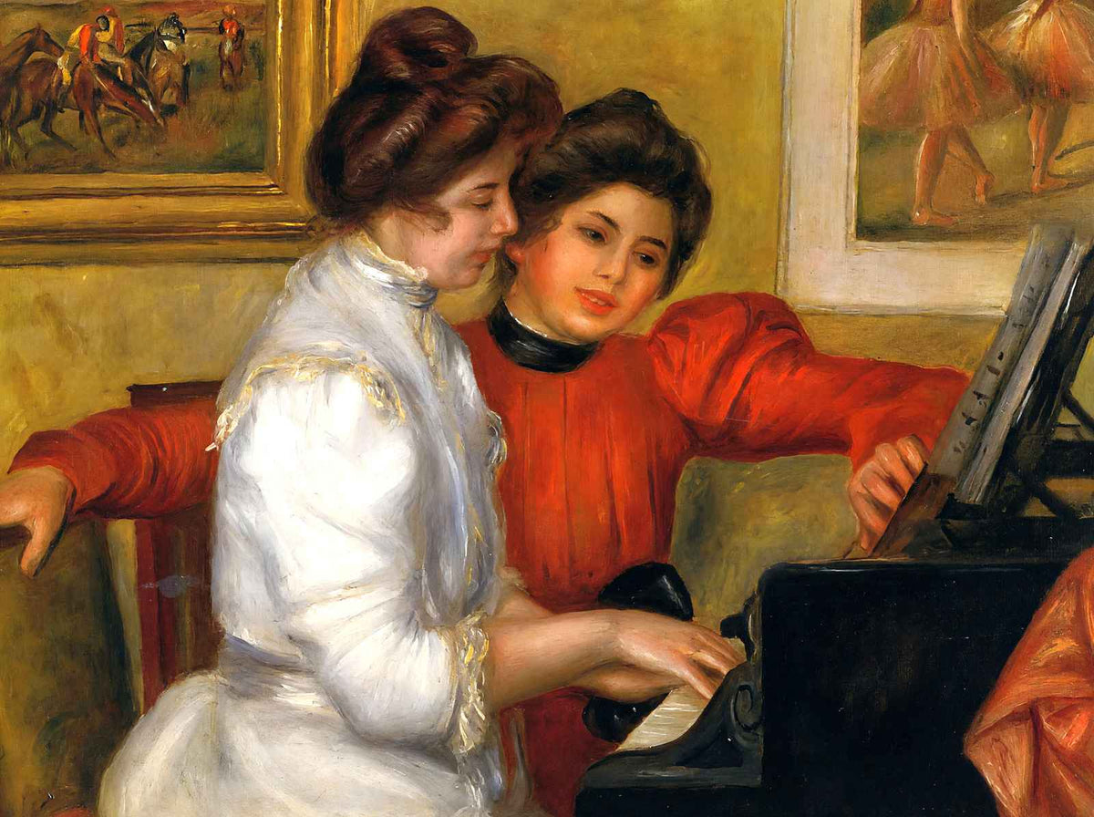 Young Girls at the Piano 1892 by Pierre-Auguste Renoir Art Print (6 Sizes)