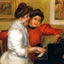 Young Girls at the Piano art print by Pierre-Auguste Renoir (1892)