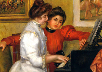 Young Girls at the Piano 1892 by Pierre-Auguste Renoir Art Print (6 Sizes)