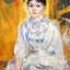 Young Woman with Crane Art Print 1886 by Pierre-Auguste Renoir (6 Sizes)