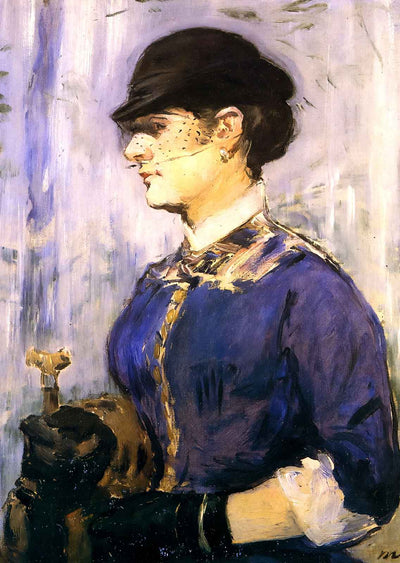 Young Woman in a Round Hat 1877 Painting by Edouard Manet Art Print (6 Sizes)
