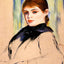 Young Woman with a Bun in Her Hair 1882 by Renoir Art Print (6 Sizes)