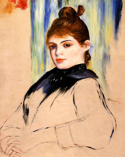Young Woman with a Bun in Her Hair painting by Pierre-Auguste Renoir (1882)
