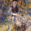 Young Woman on a Bench art print by Pierre-Auguste Renoir (1875)