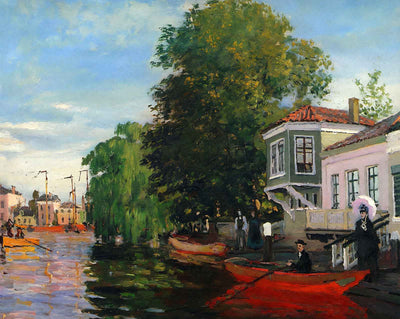 Zaan at Zaandam fine art print by Claude Monet (1871)