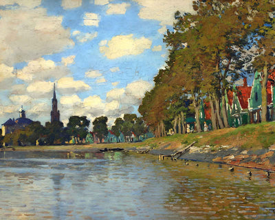 Zaandam art print by Claude Monet (1871)