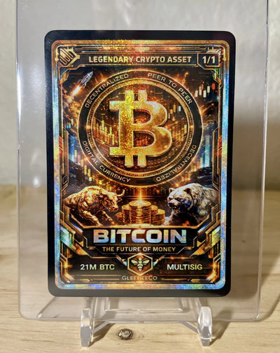 2026 GleeBeeCo BITCOIN Legendary Crypto Holo Pixels Card #BLCA-1 *RARE* 1/1