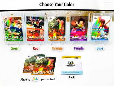 Champion Personalized Sports Card for Kids, Teens and Dads - Holographic - Just Upload Your Photo