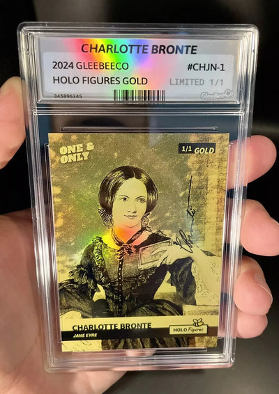 1/1 2024 GleeBeeCo CHARLOTTE BRONTE Jane Eyre Holo GOLD Card ONE MADE *Rare*