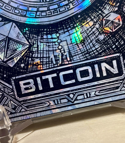 1/1 BITCOIN Card - Geometric Sketch Holo Shards - 2026 GleeBeeCo #BTGS-1