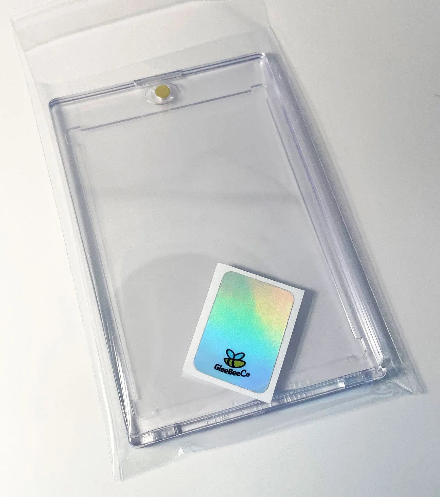 Encased Card Holder with Holographic Sticker Seal - Insert Your Own Card