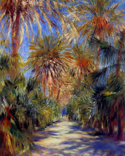 Algiers, the Garden of Essai Painting by Pierre-Auguste Renoir 8x10" Art Print