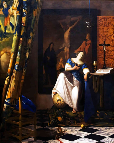 Allegory on Faith Painting by Johannes Vermeer 8x10" Art Print - Premium Quality
