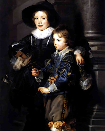 Albert and Nicolaas Rubens Painting by Peter Paul Rubens 8x10" Art Print