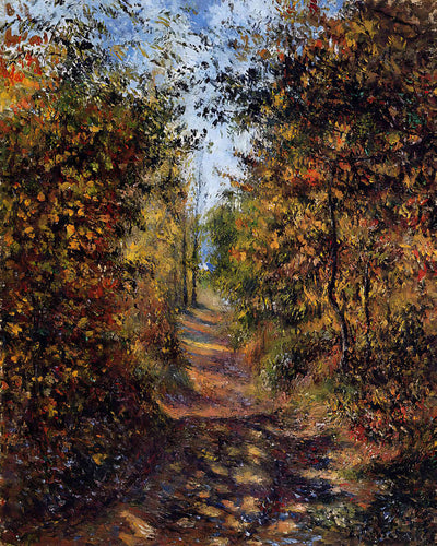 A Path in the Woods, Pontoise Painting by Camille Pissarro 8x10" Art Print