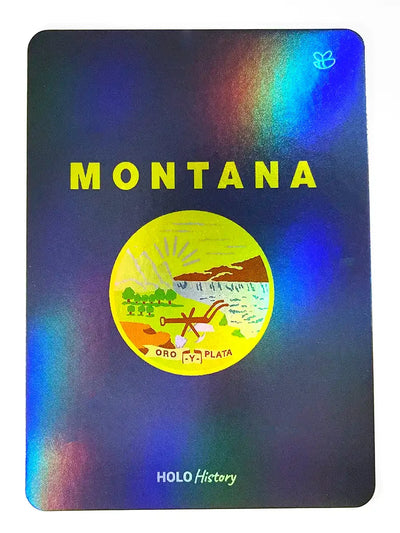 Montana Flag Holographic Card (US State Flags) - 2023 GleeBeeCo Holo History #182D