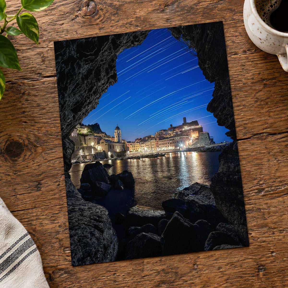Vernazza from Inside a Cave in Cinque Terre by Riccardo Cervia Photo Print Wall Decor