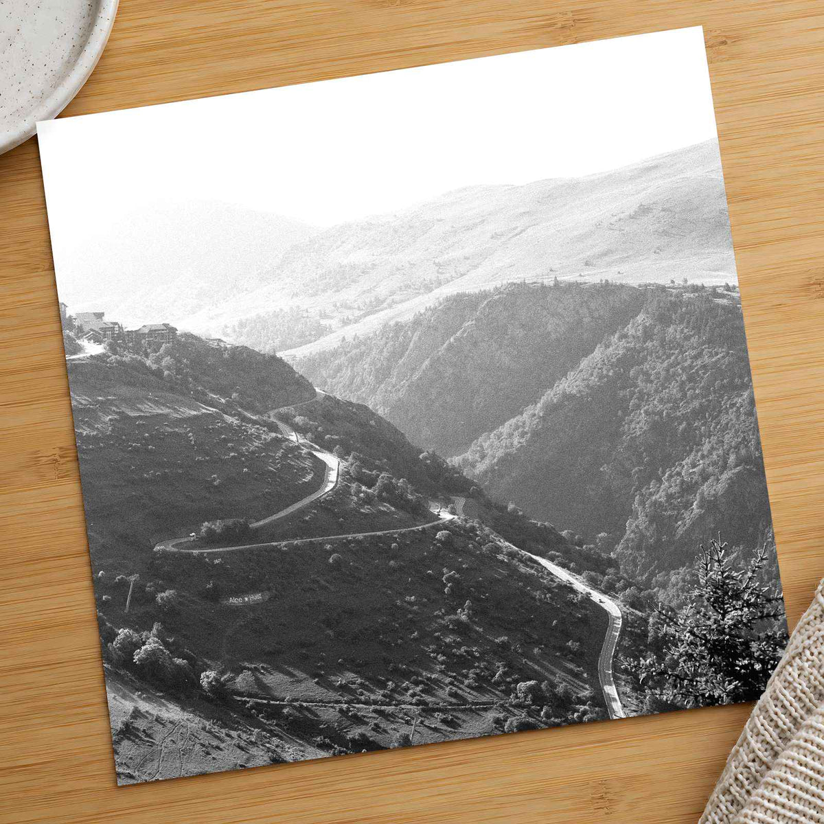 French Alps Black and White by Annie Spratt Photo Print Wall Decor