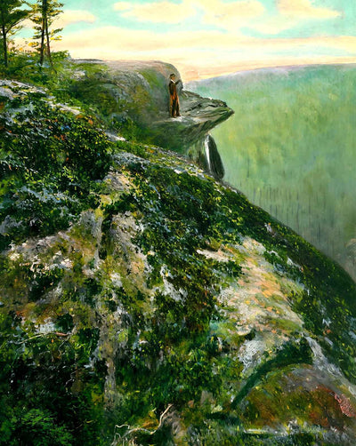 Cloven Cliff, Sugar Loaf Mountain, NC 1907 art print