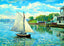 Shrewsbury River, Red Bank, NJ in 1906 art print