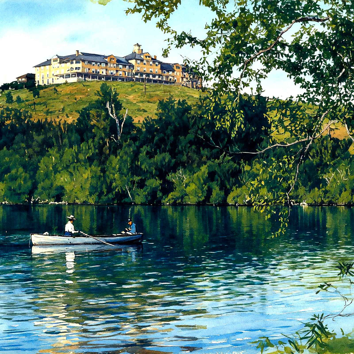 Crestmont Inn, Eagles Mere, PA in 1905 art print