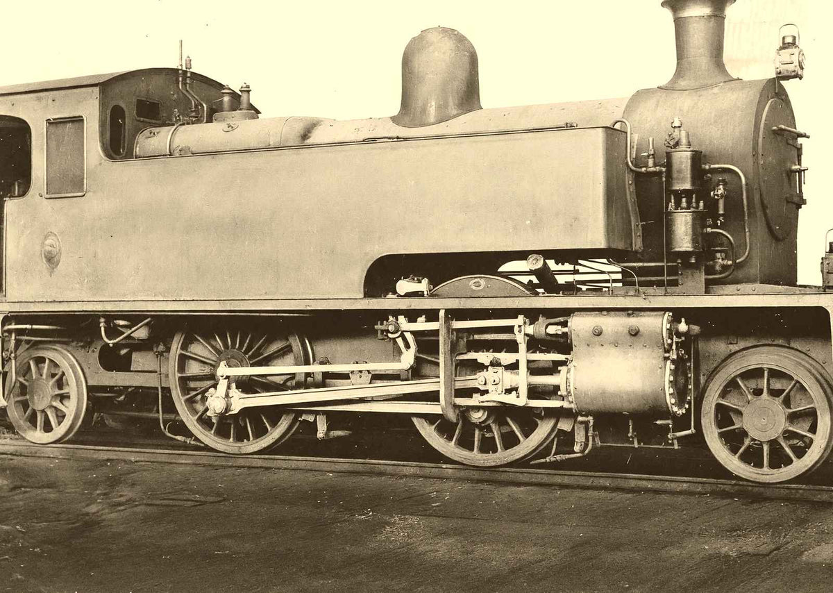 Shanghai-Nanking Tank Engine, China in 1943 vintage photo print