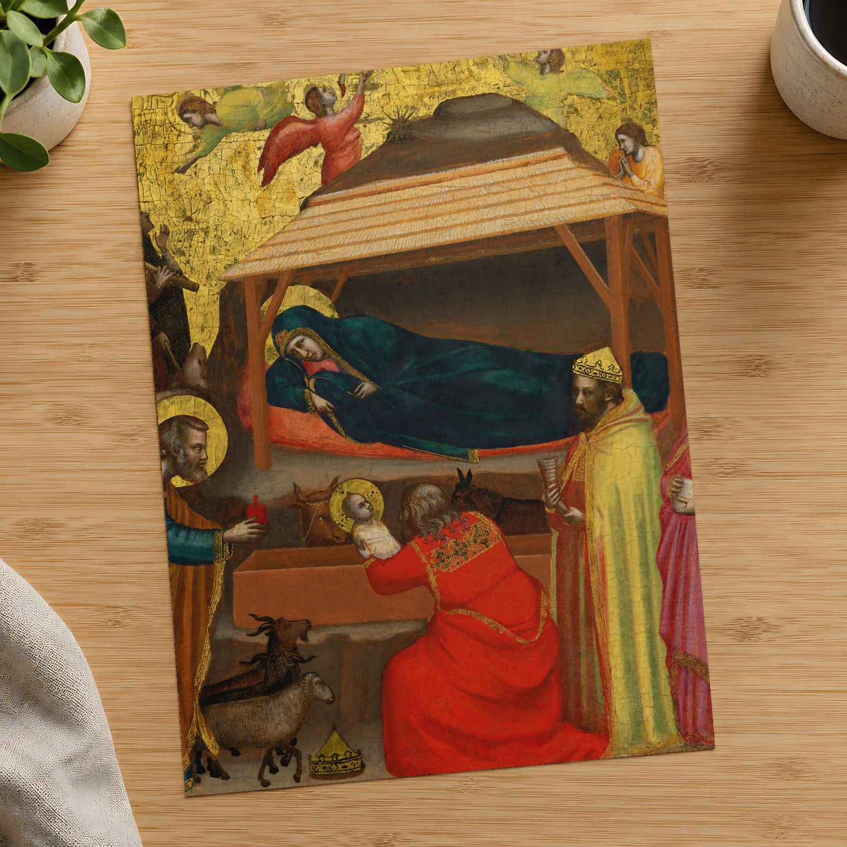 The Adoration of the Magi fine art print by Giotto di Bondone (1315)