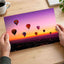 Hot Air Balloons Above a City Photo Print Wall Decor